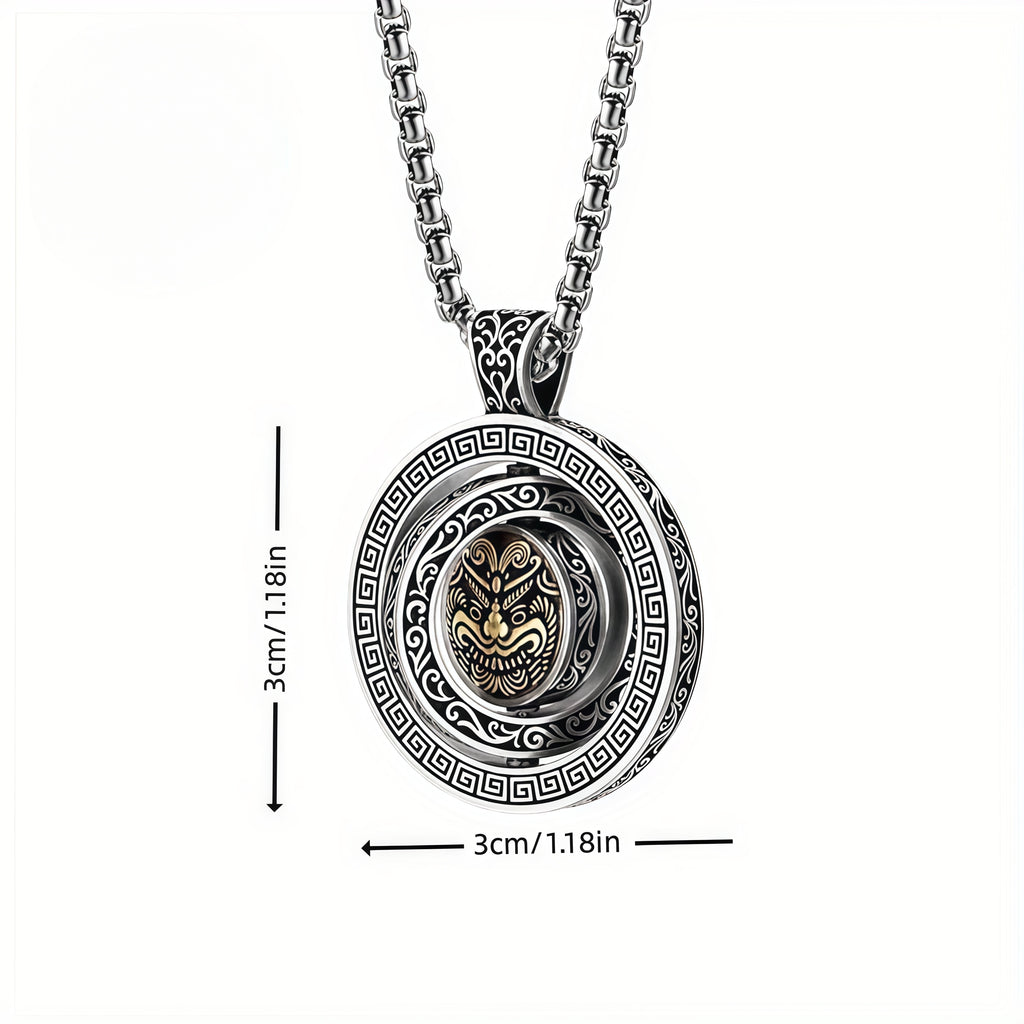 Vintage Foo Lion Spinner Halskette