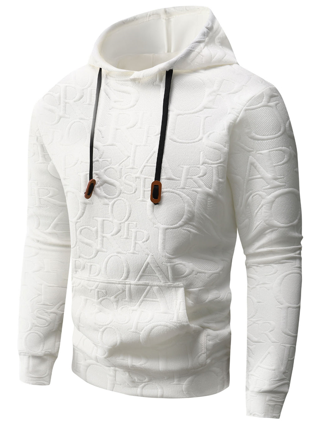 Kuscheliger Jacquard Hoodie mit Plaid-Muster