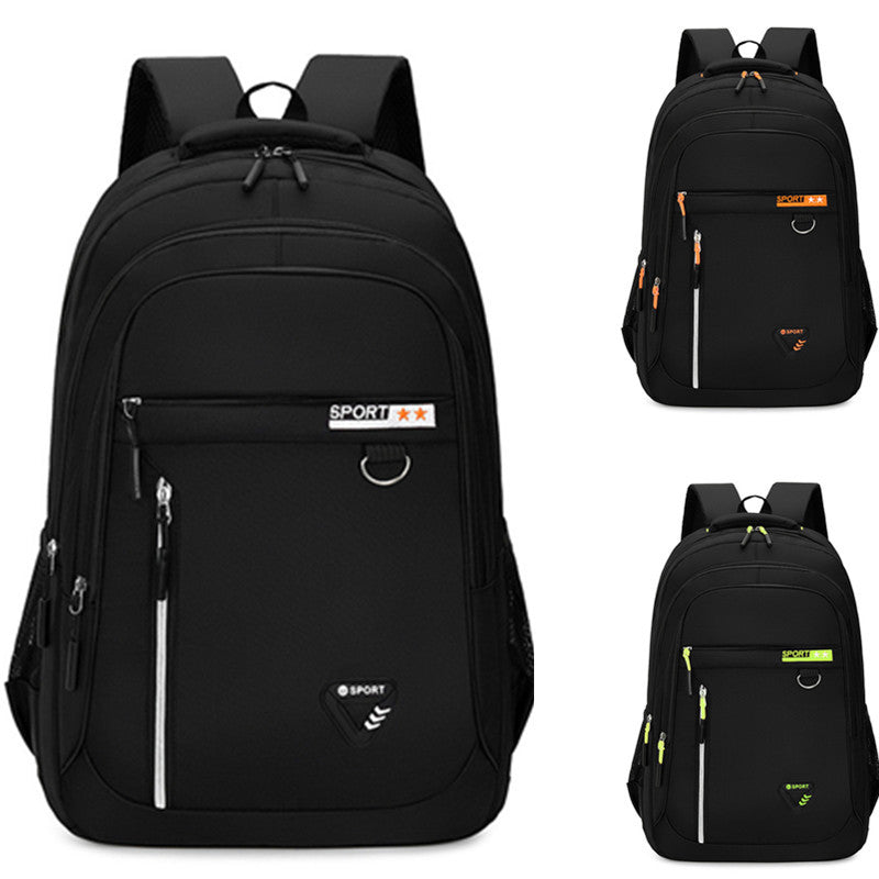 Oxford-Stoff Schulrucksack mit Luftkissengurt – Bild 6 | LuxeStyle