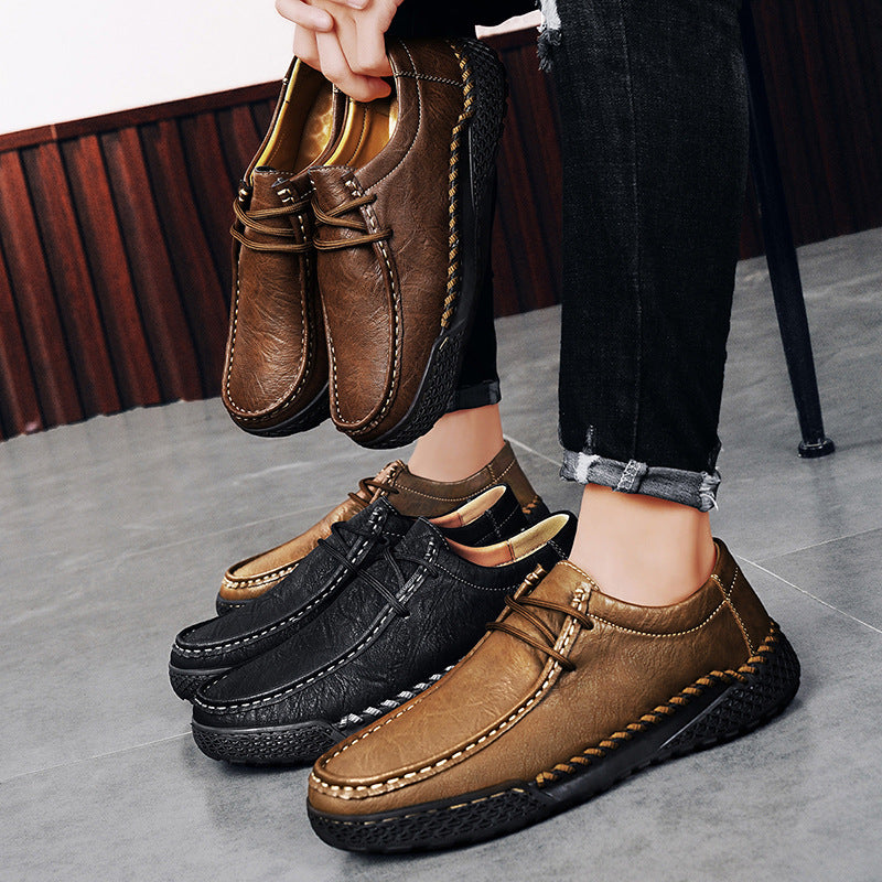 Herren Leder Schnürschuhe Casual – Bild 2 | LuxeStyle