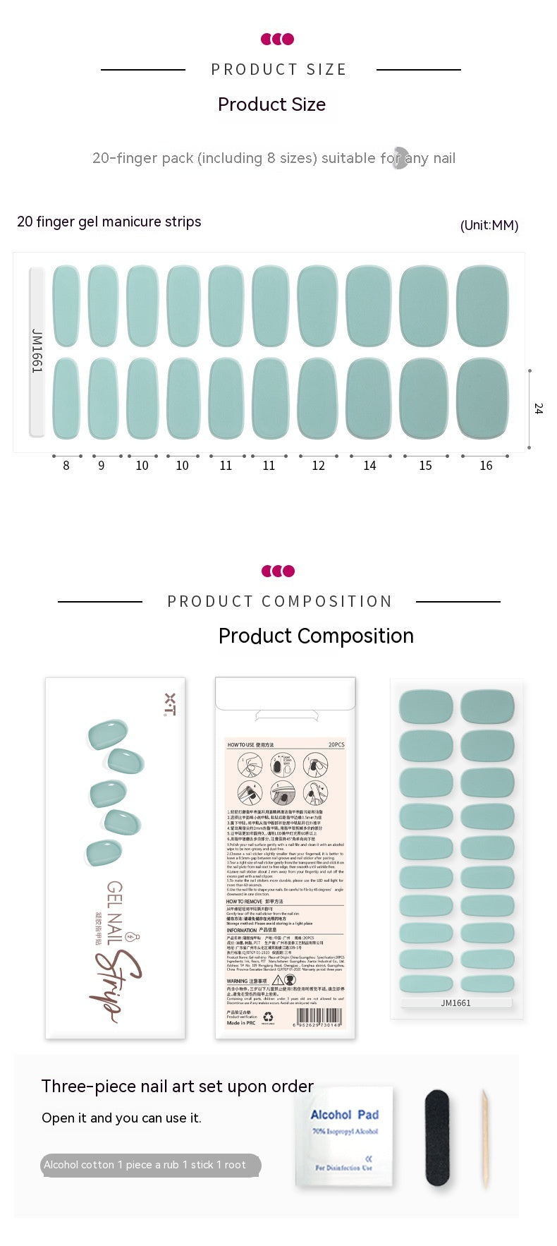 Wasserfeste Semi‑baked Gel‑Nagelsticker – Bild 4 | LuxeStyle