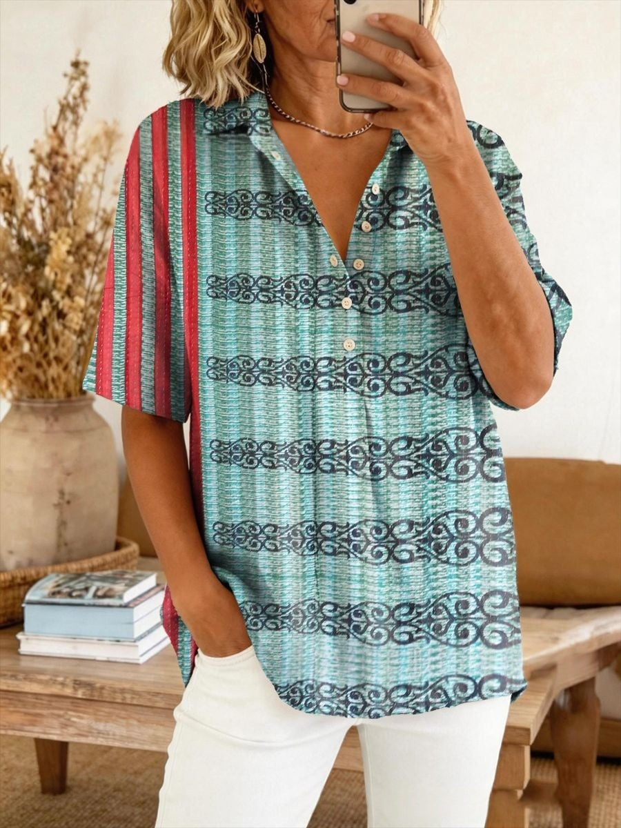 Pullover-Shirt mit Button-down-Kragen
