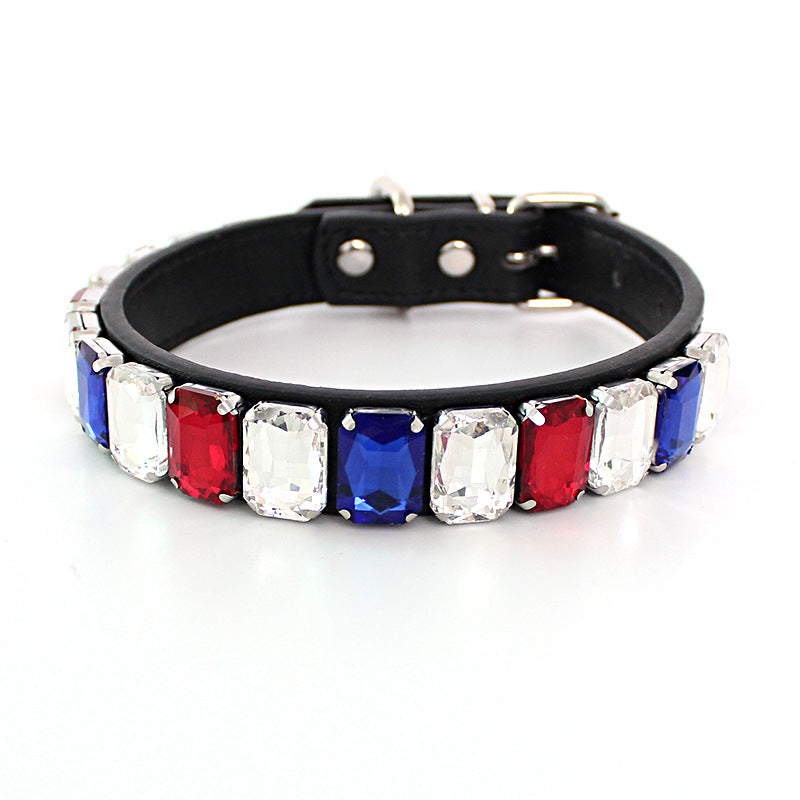 Halsband für Hunde, einfarbig, PU-Leder | LuxeStyle