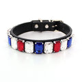 Halsband für Hunde, einfarbig, PU-Leder | LuxeStyle