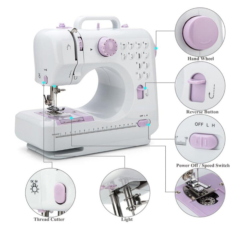 Kleine Nähmaschine für unterwegs