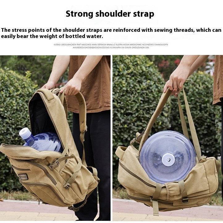 Retro Canvas Rucksack für Reise & Freizeit