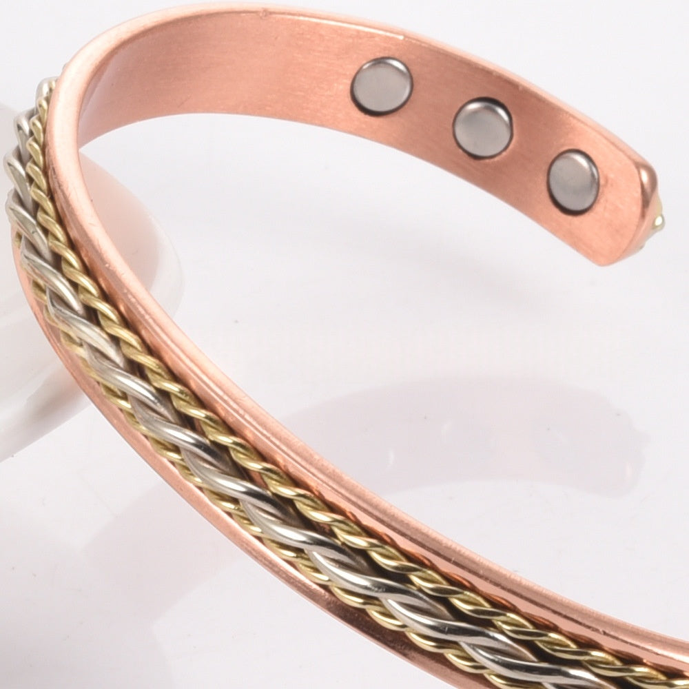 Kupfer Armreif gedreht mit Magneten – Bild 2 | LuxeStyle