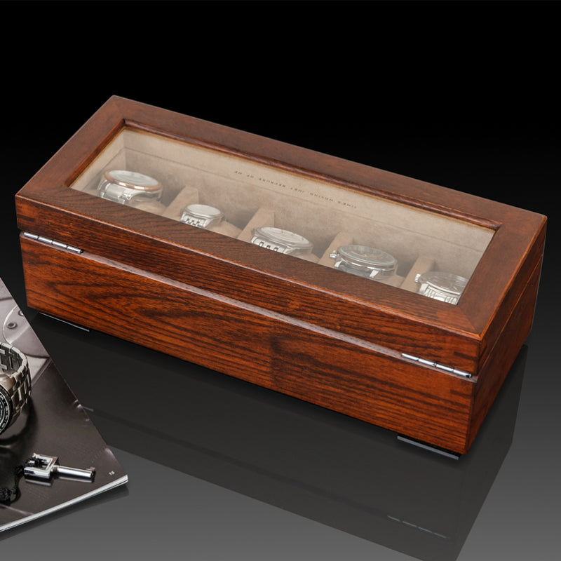Holz-Uhrenbox mit Glasdach – Bild 7 | LuxeStyle