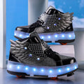 LED-Rollschuh mit Flügeln und Doppelrädern – Bild 1 | LuxeStyle