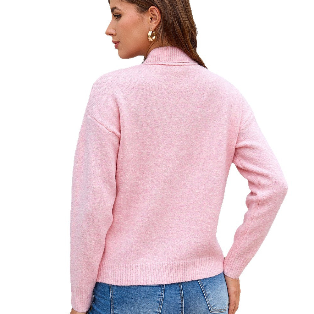 Off-Shoulder Strickshirt im French-Style