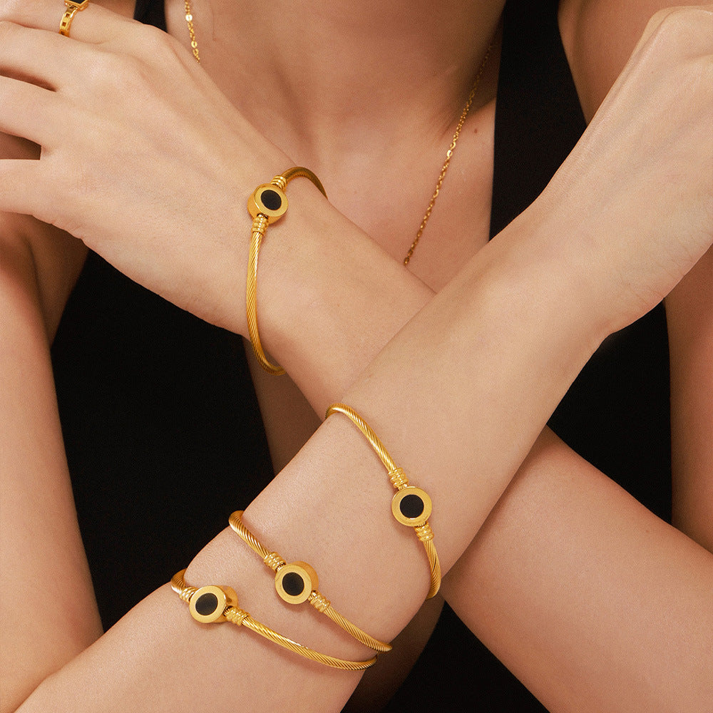 Doppelseitiges Armband aus Edelstahl – Bild 5 | LuxeStyle