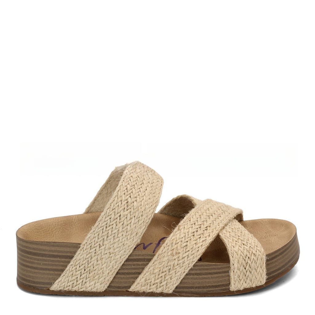Flache Plateau-Sandalen mit Hanfseil-Kreuzriemen – Bild 2 | LuxeStyle