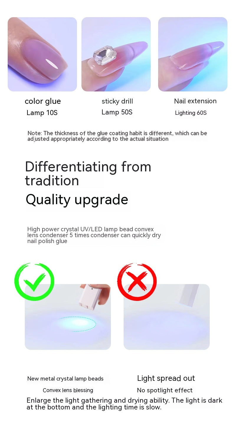 Mini UV/LED Nagellampe mit Display – Ansicht 7