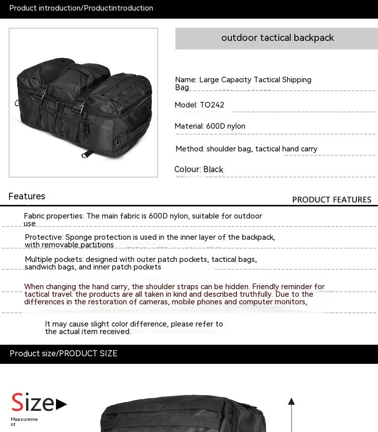 Multifunktionale Outdoor-Tasche