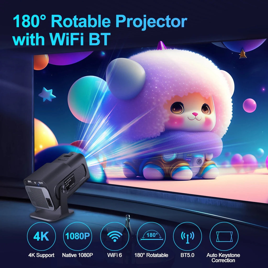 4K Smart Mini Beamer mit WLAN
