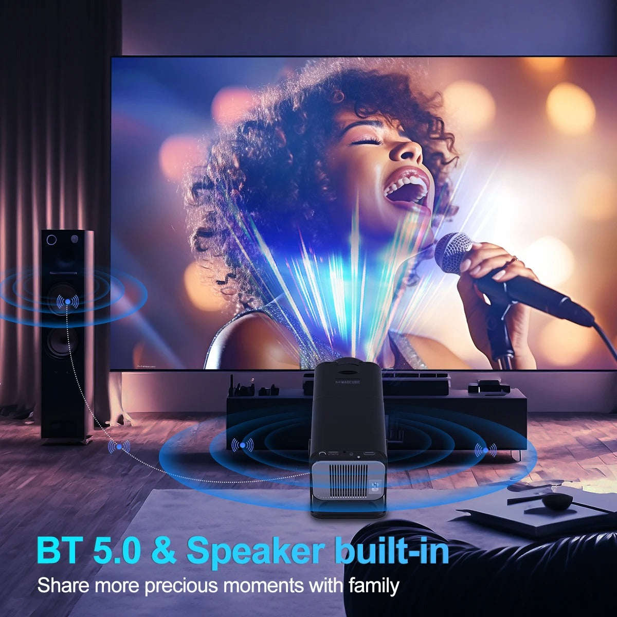 4K Smart Mini Beamer mit WLAN