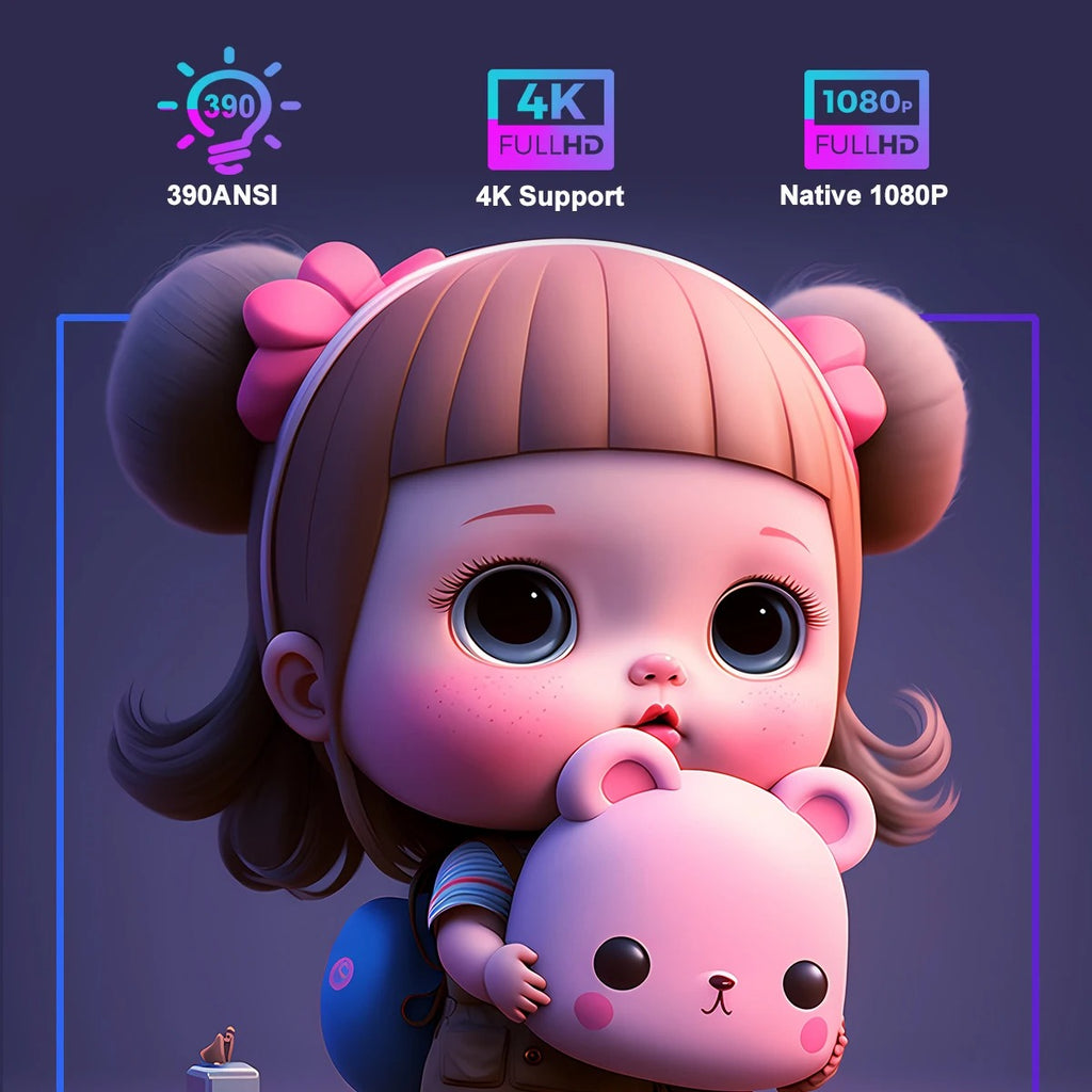 4K Smart Mini Beamer mit WLAN