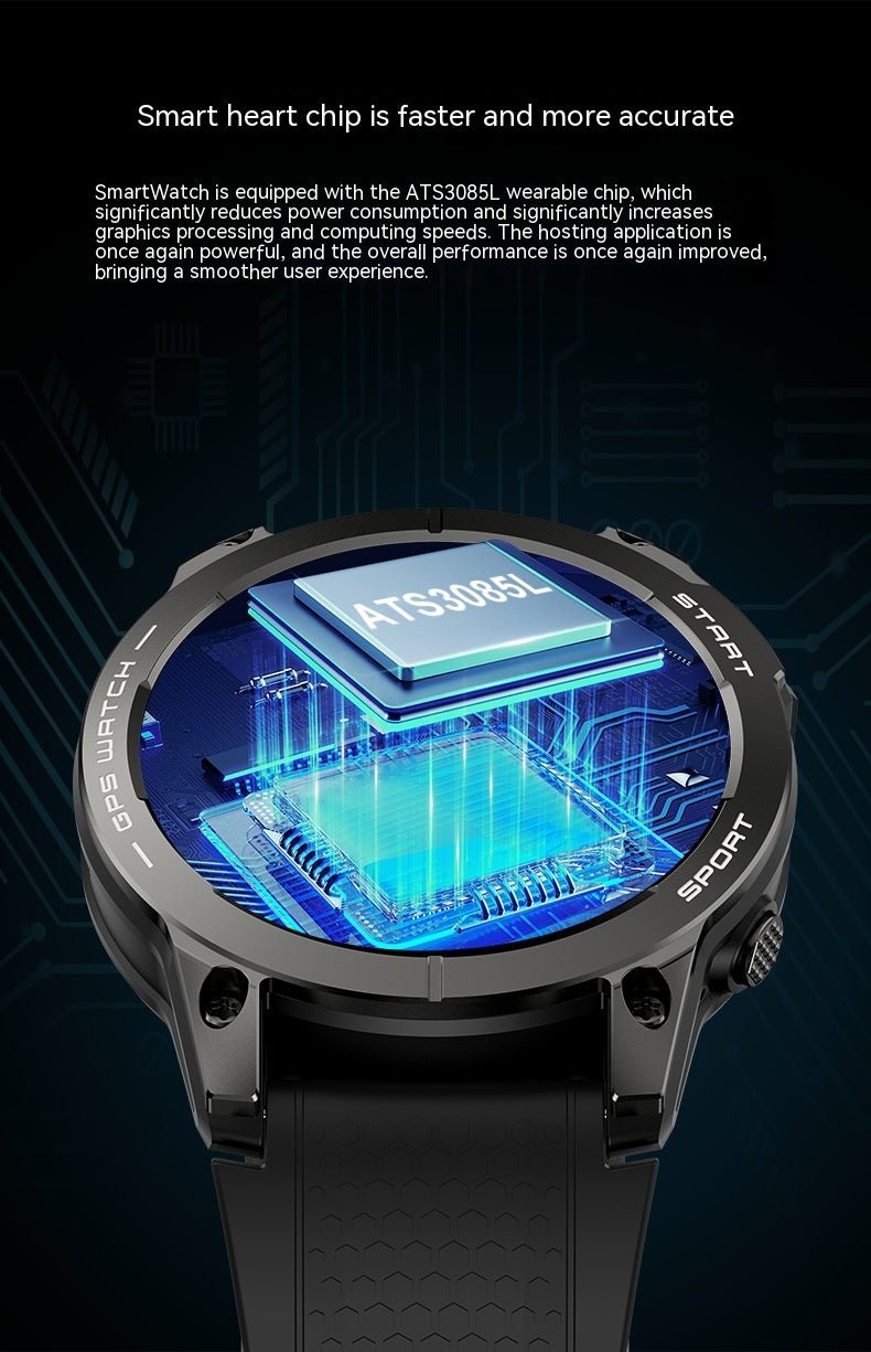 Outdoor GPS Smartwatch mit Bluetooth‑Anruf – Bild 2 | LuxeStyle