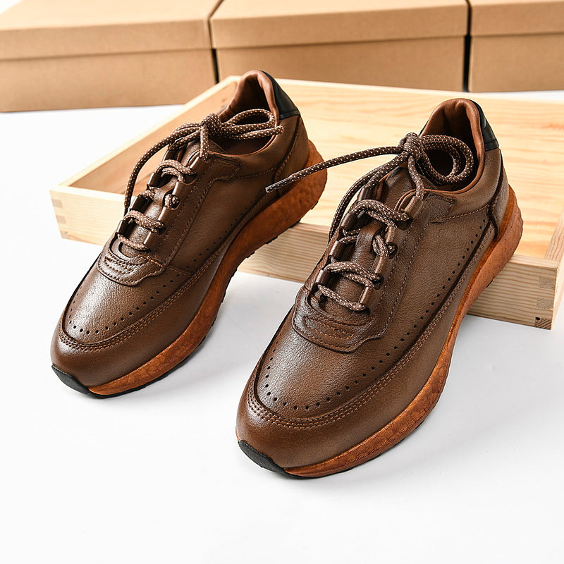 Retro-Casual-Schuhe aus erster Rindlederlage