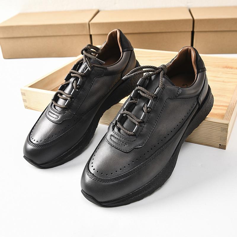 Retro-Casual-Schuhe aus erster Rindlederlage