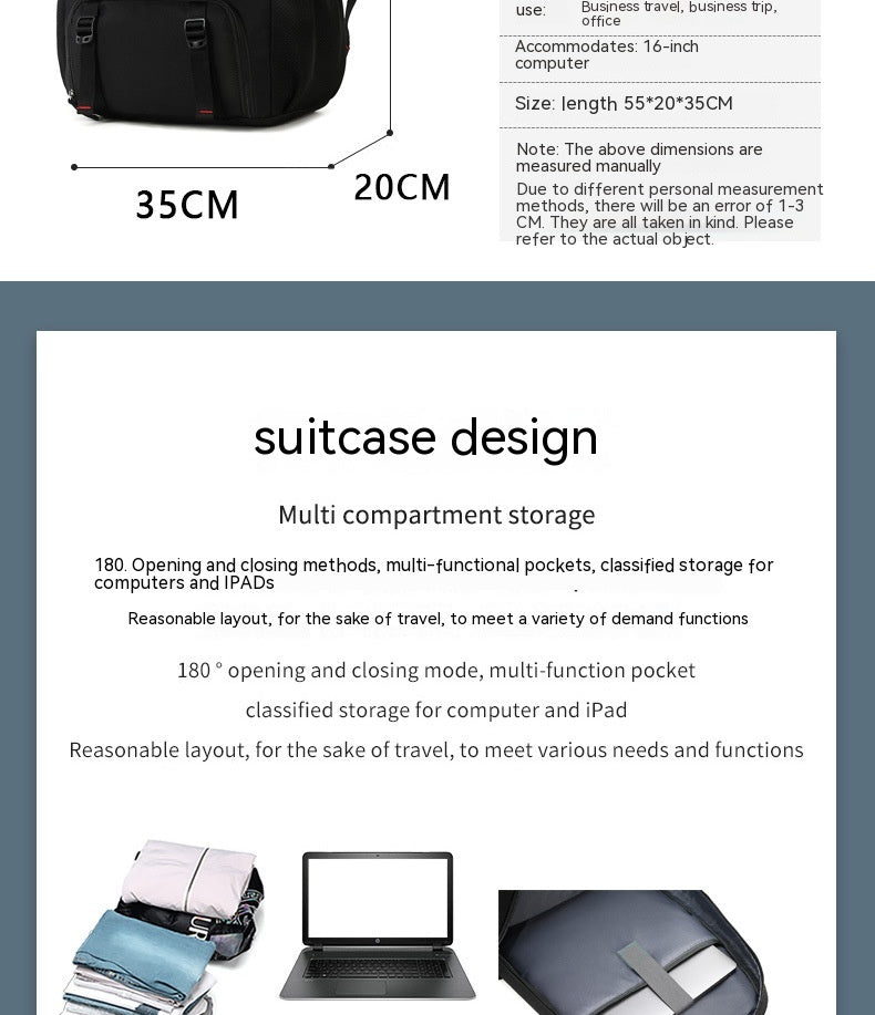 Business-Reise-Rucksack mit USB-Anschluss