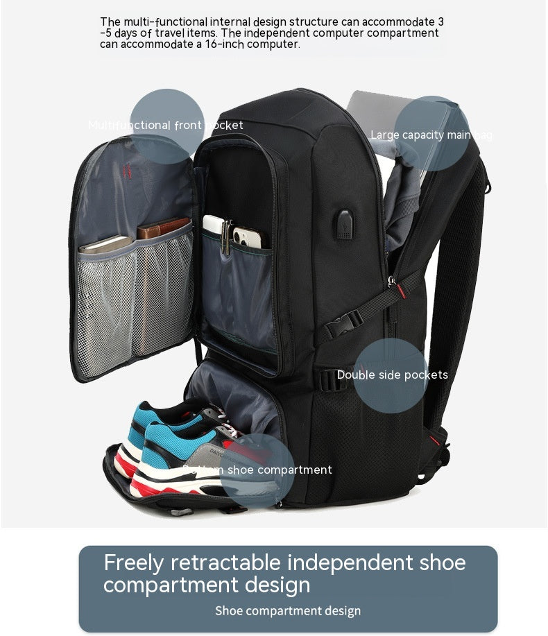 Business-Reise-Rucksack mit USB-Anschluss