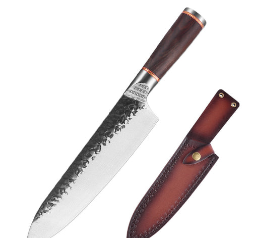 Geschmiedetes Edelstahl-Hackmesser mit Hammerschlag