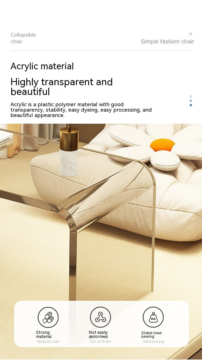 Acryl-Beistelltisch für Wohn- und Schlafzimmer