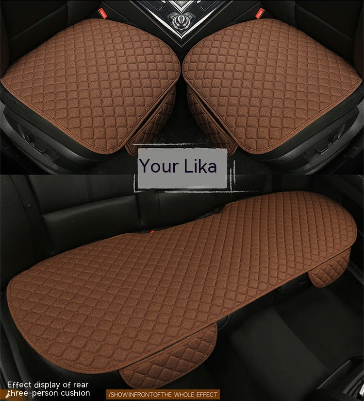 Leinen-Auto-Sitzkissen Universal