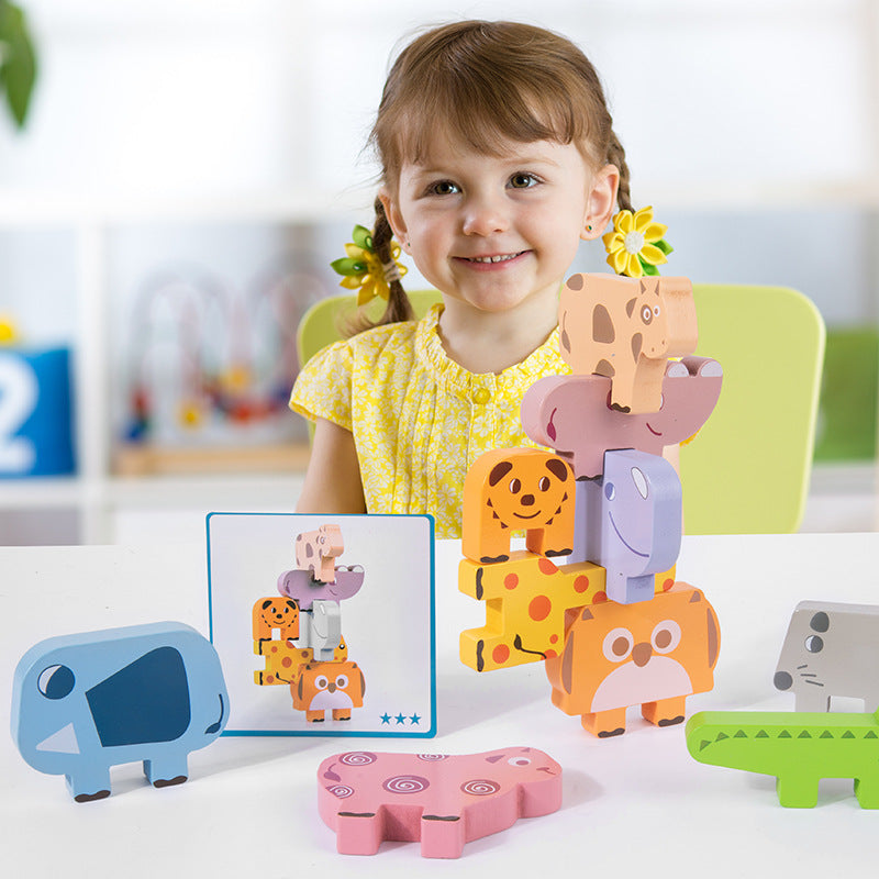 Tier-Jenga Holzbausteine für Kinder – Bild 5 | LuxeStyle