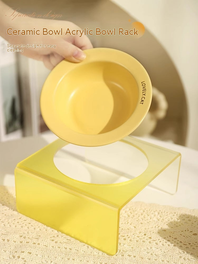 Fressnapf-Set Keramik mit Akryl-Ständer – Bild 9 | LuxeStyle