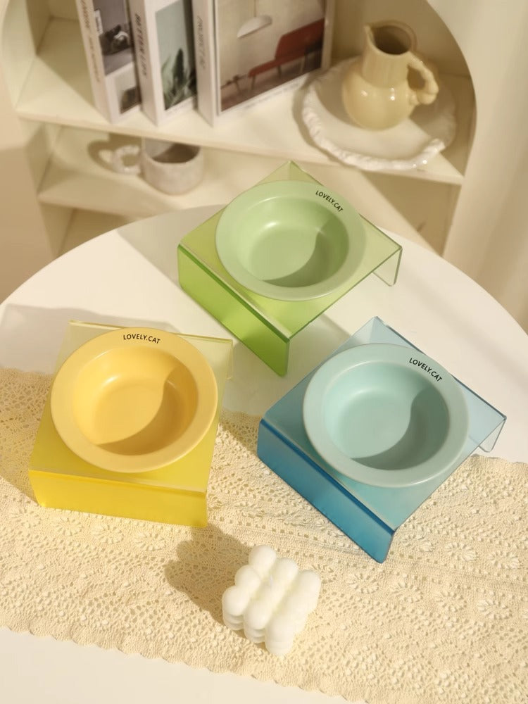 Fressnapf-Set Keramik mit Akryl-Ständer – Bild 10 | LuxeStyle