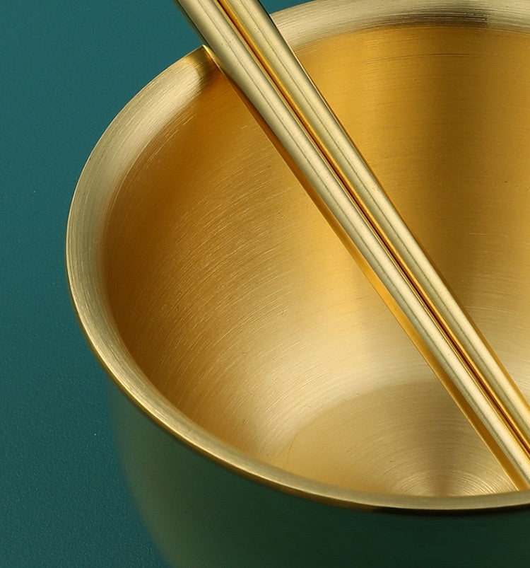 Koreanische Reisschale aus Kupfer