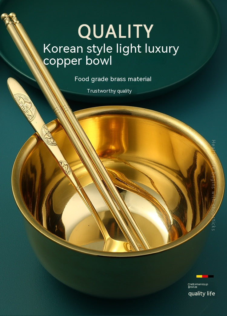 Koreanische Reisschale aus Kupfer