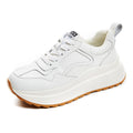 Frauen-Leder-Casual-Sneaker Weiss