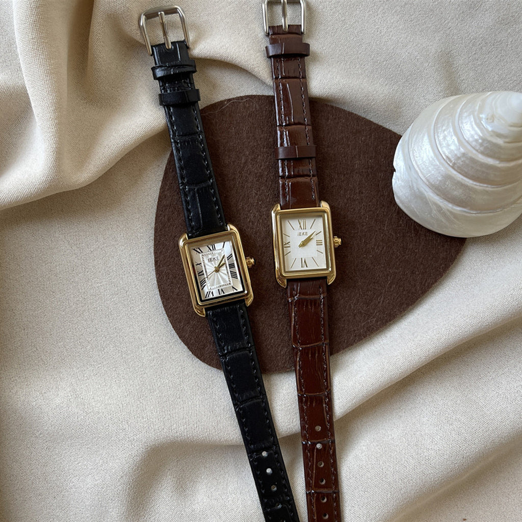 Elegante Damenuhr mit quadratischem Zifferblatt – Bild 7 | LuxeStyle