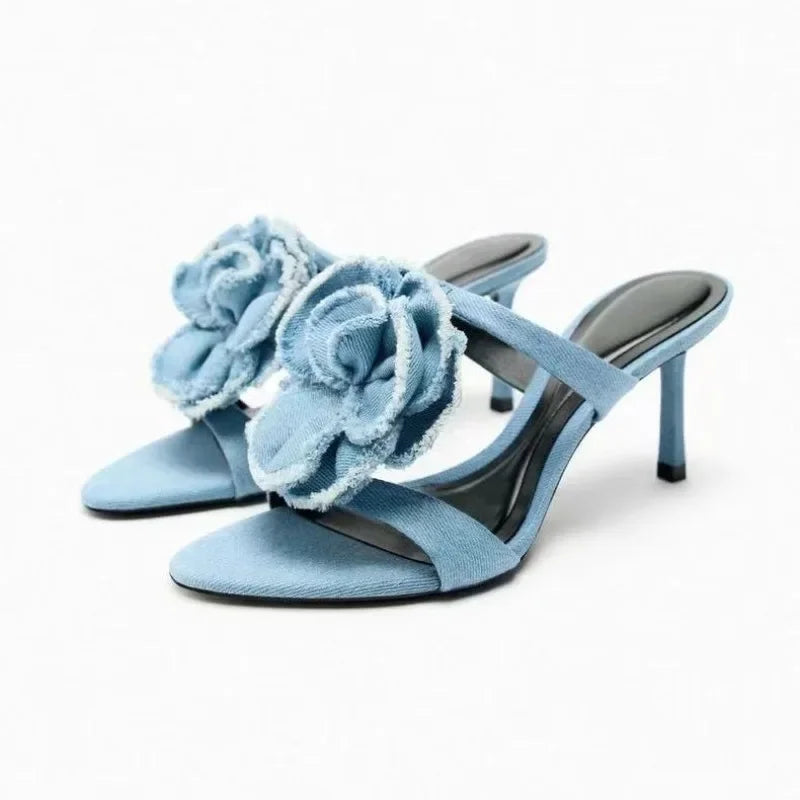 Elegante Sandalette mit Blumen-Motiv – Bild 10 | LuxeStyle