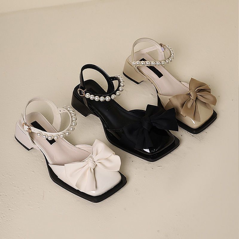 Elegante Sandalen mit Schleife | LuxeStyle