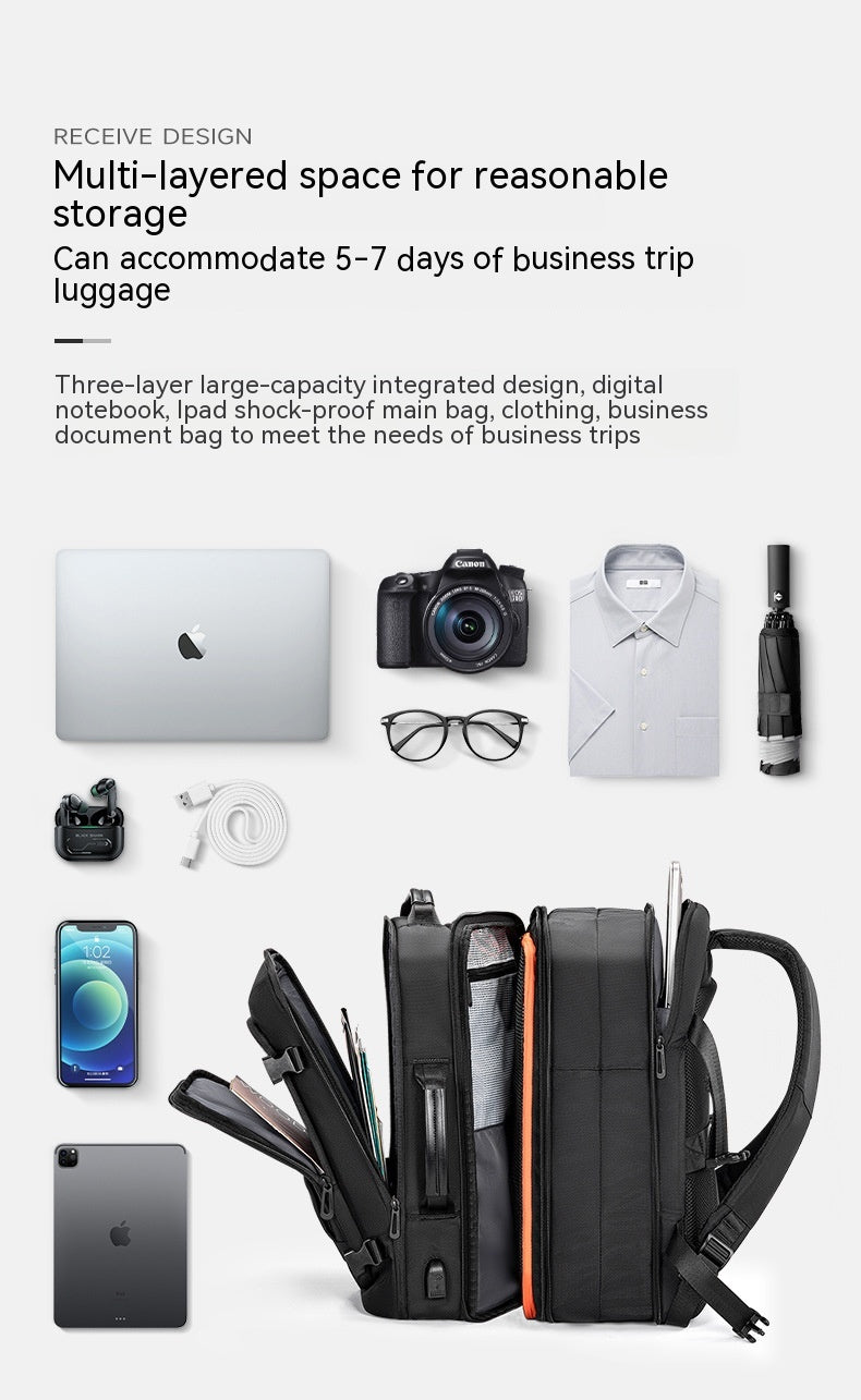 Business Notebook Rucksack – Multi-Layer, gross