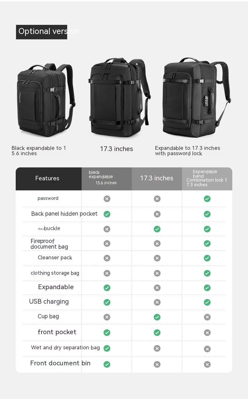 Business Notebook Rucksack – Multi-Layer, gross