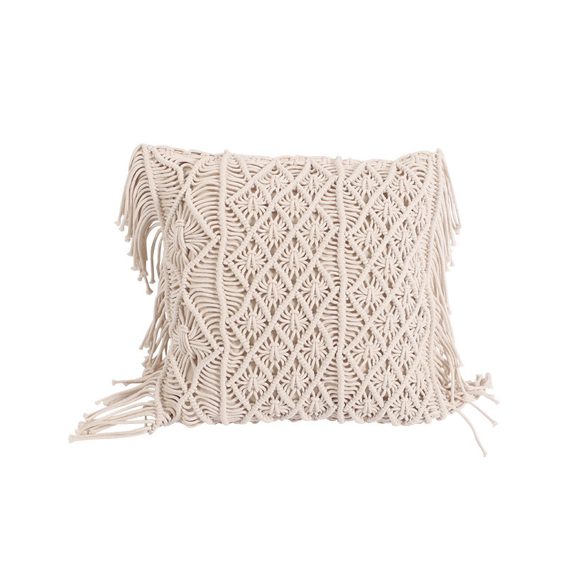 Handgewebtes Kissen mit Zopf-Quaste – Bild 2 | LuxeStyle