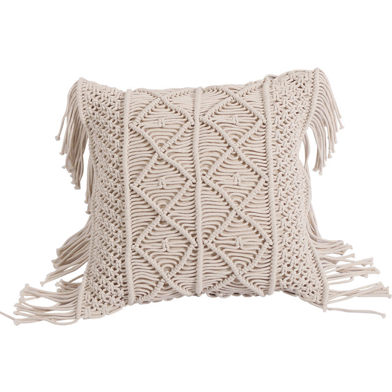 Handgewebtes Kissen mit Zopf-Quaste – Bild 9 | LuxeStyle