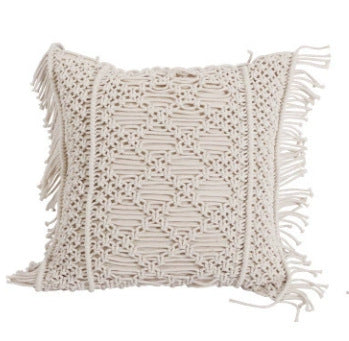 Handgewebtes Kissen mit Zopf-Quaste – Bild 6 | LuxeStyle