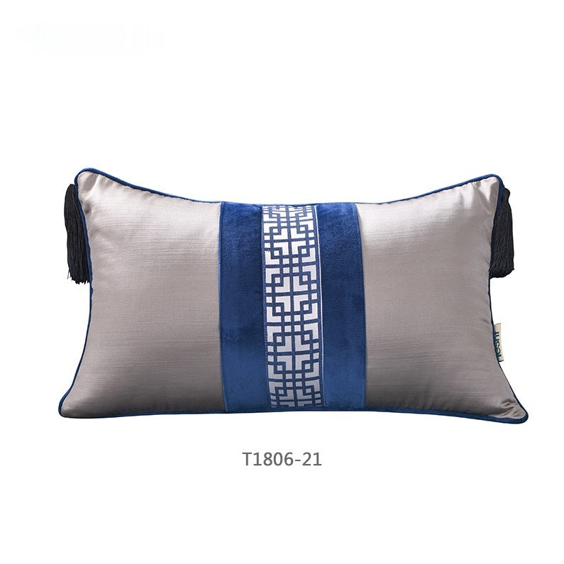 Kissenhülle «Blaue Tuschemalerei» – Bild 3 | LuxeStyle