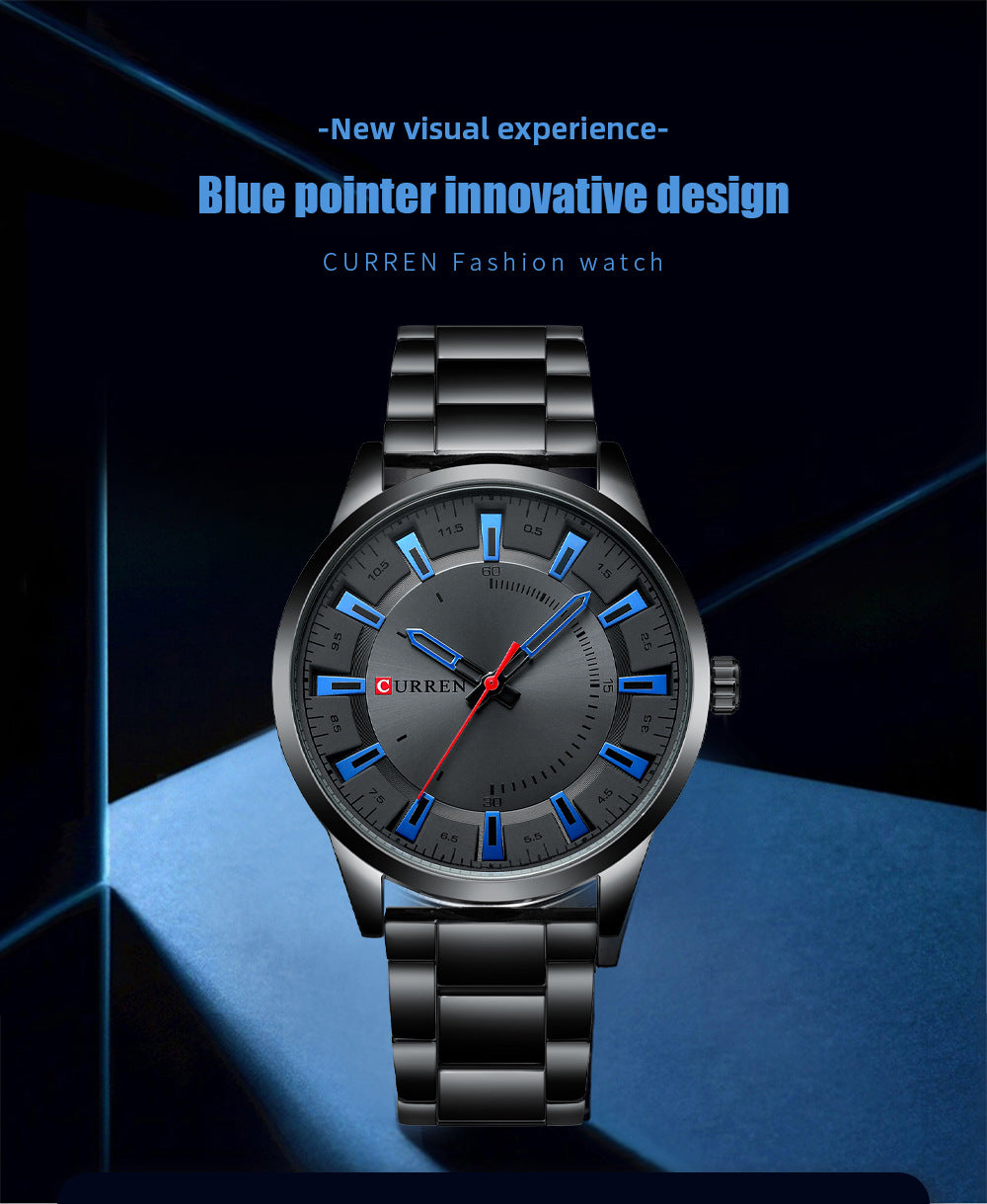 Herren Business-Uhr Quarz mit Stahlarmband – Bild 14 | LuxeStyle