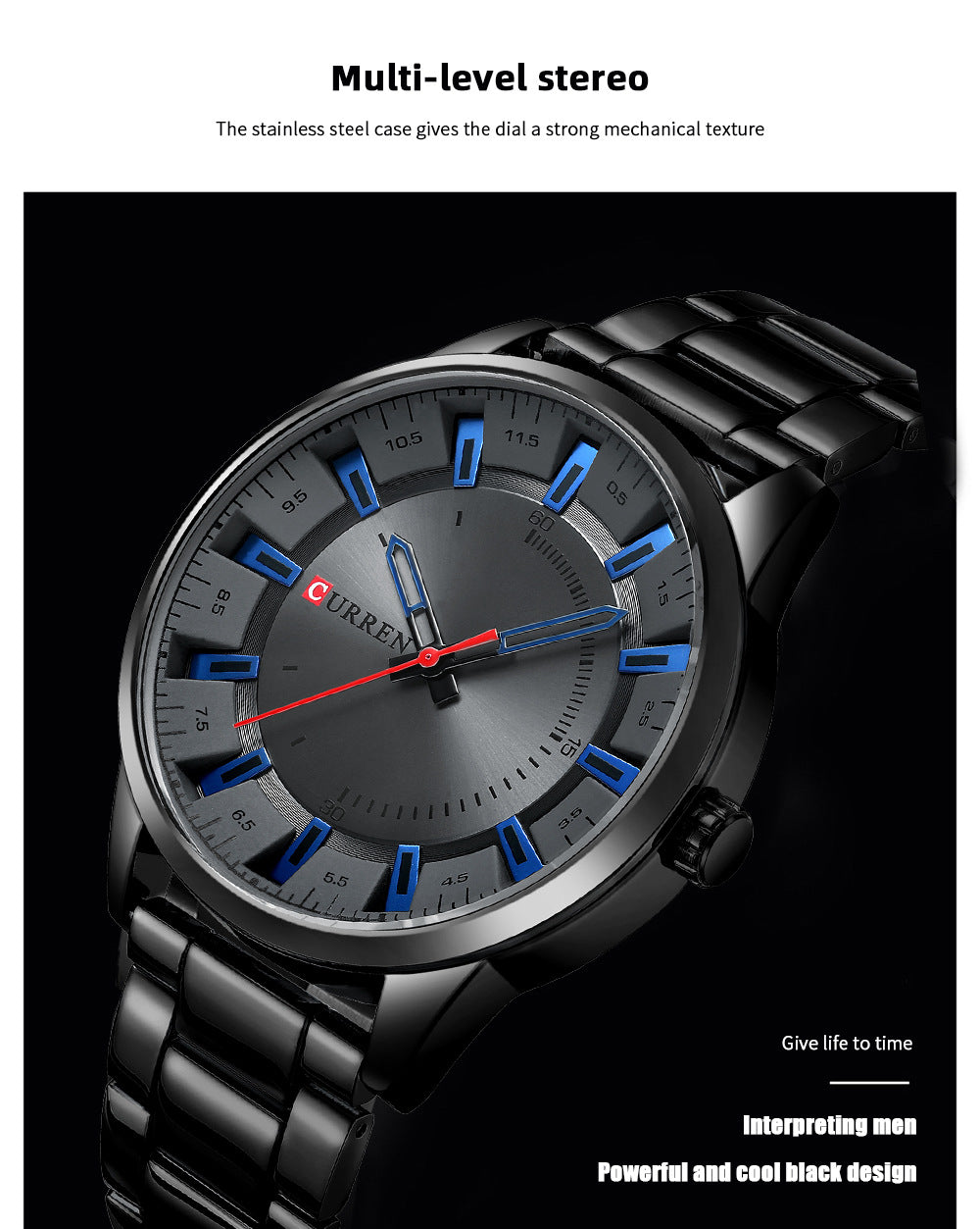 Herren Business-Uhr Quarz mit Stahlarmband – Bild 16 | LuxeStyle