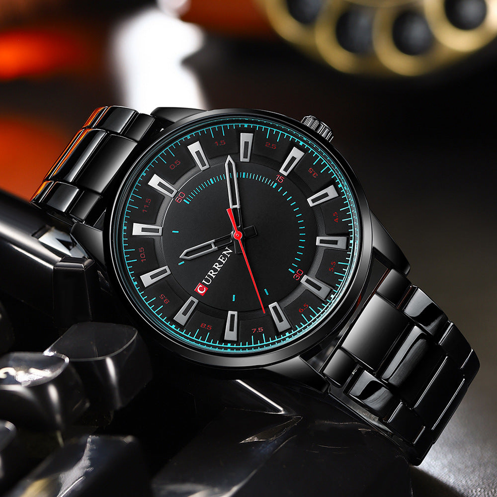 Herren Business-Uhr Quarz mit Stahlarmband – Bild 13 | LuxeStyle