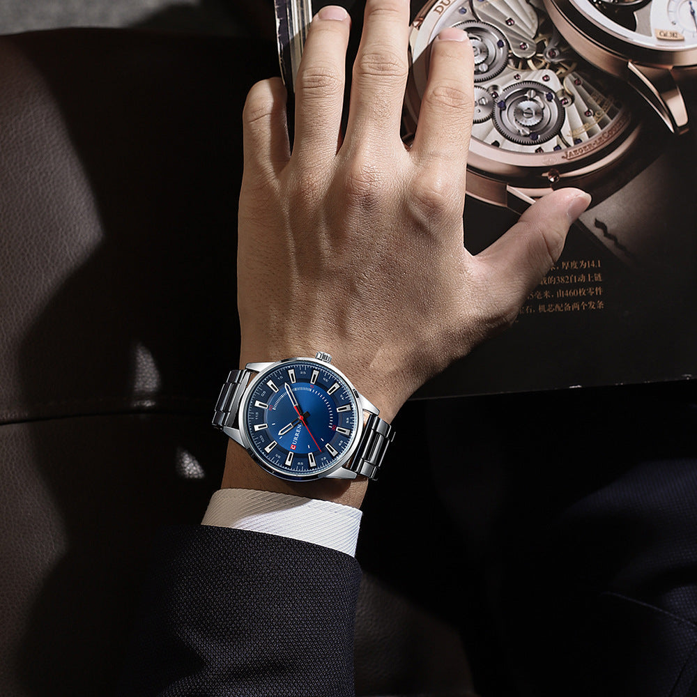 Herren Business-Uhr Quarz mit Stahlarmband – Bild 10 | LuxeStyle