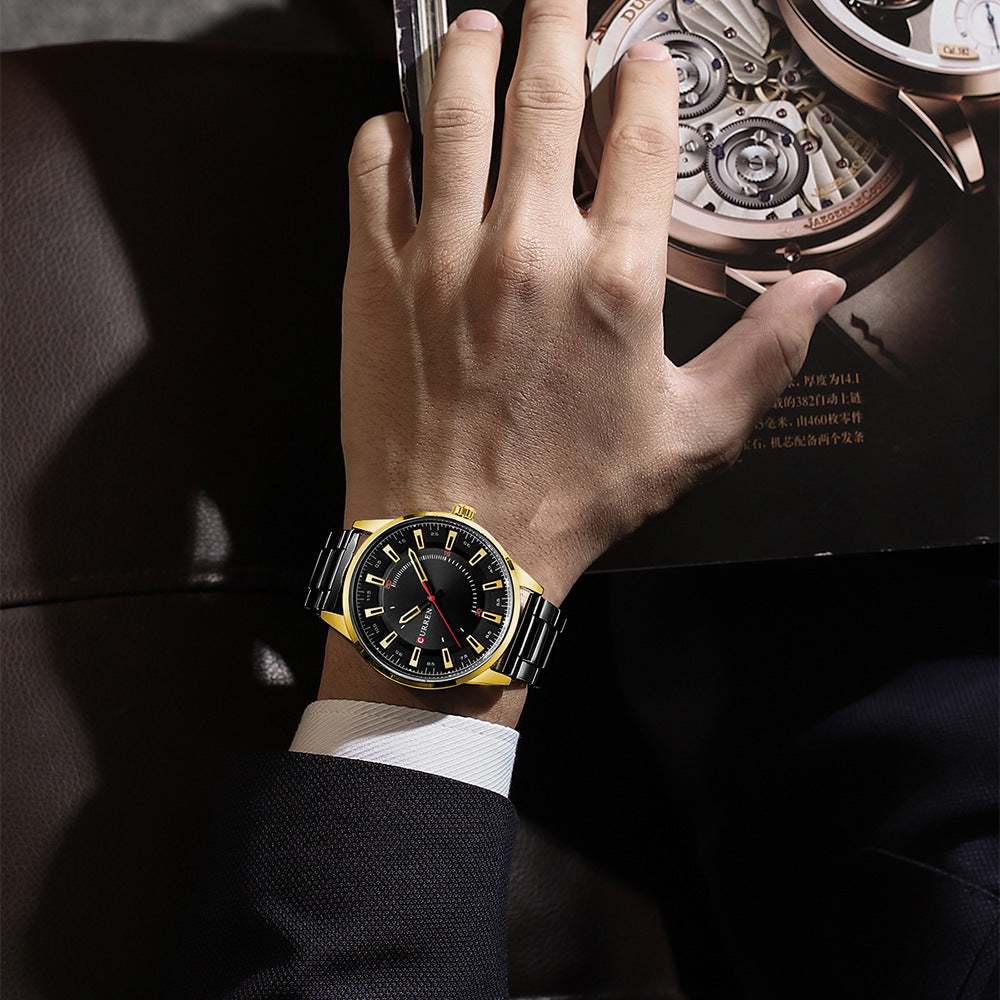 Herren Business-Uhr Quarz mit Stahlarmband – Bild 17 | LuxeStyle