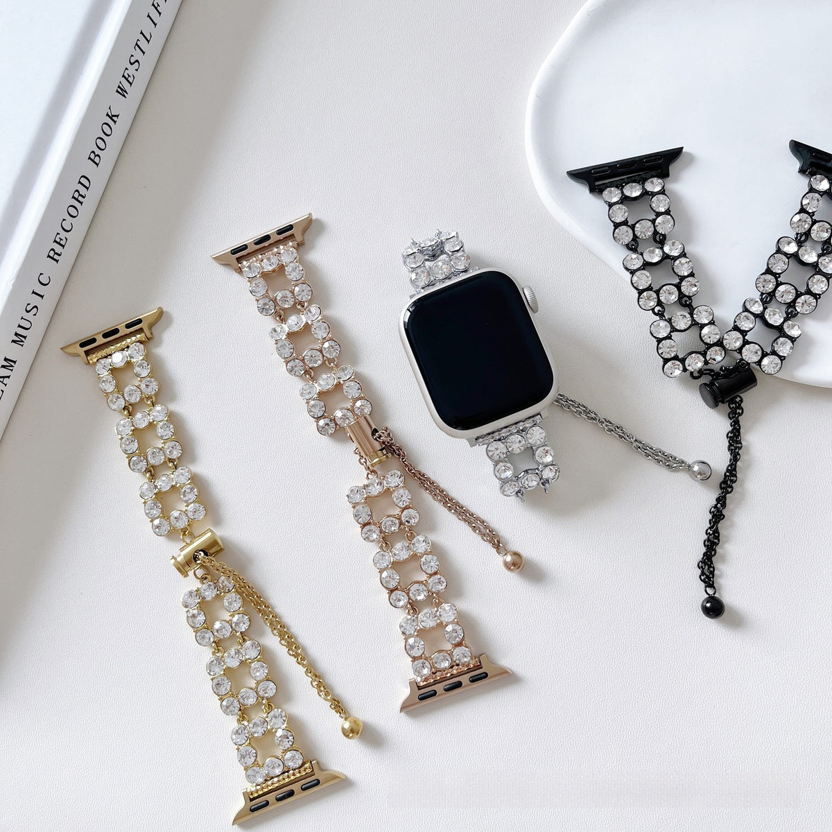 Rhinestone-Uhrenarmband für Apple Watch – Bild 4 | LuxeStyle
